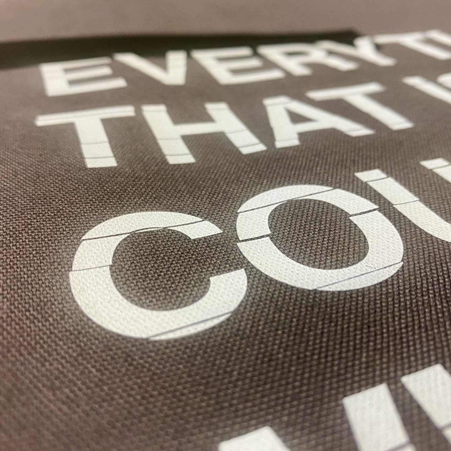 The EVERYTHING THAT IS NOT COUNTED Canvas Bag (Batch No.2)